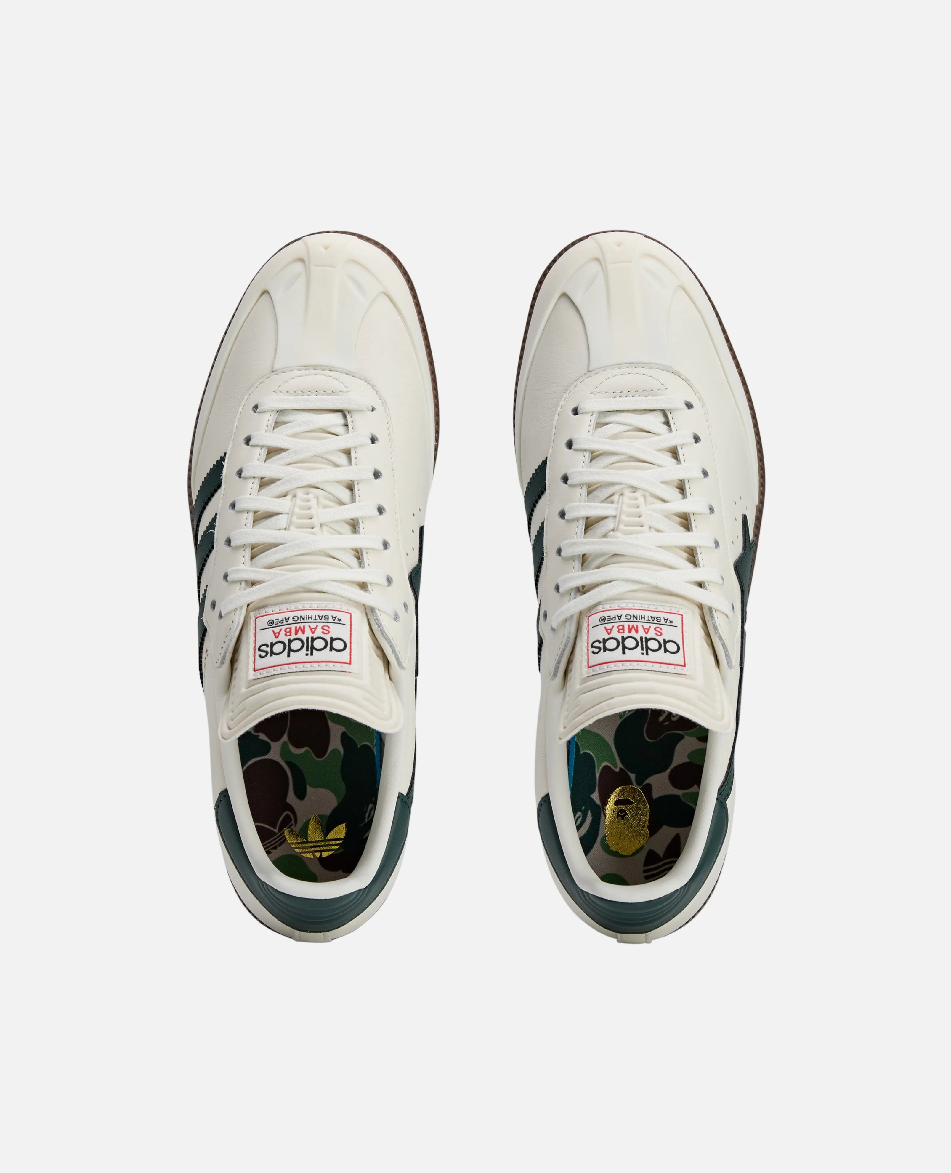 Adidas x Bape Samba OWhite (OWHITE/SHAGRN/GUM)