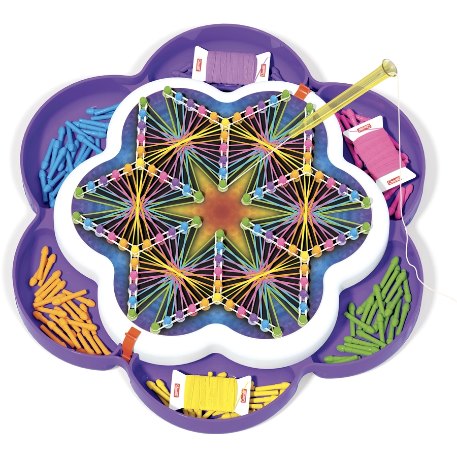 Quercetti String Art Mandala Play Creativo - Kreatives Zeichnen mit Fäden