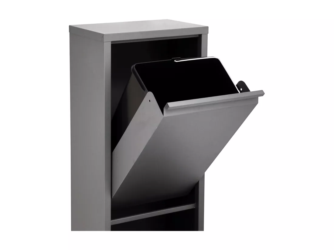 Poubelle de tri 2 x 15 L en inox