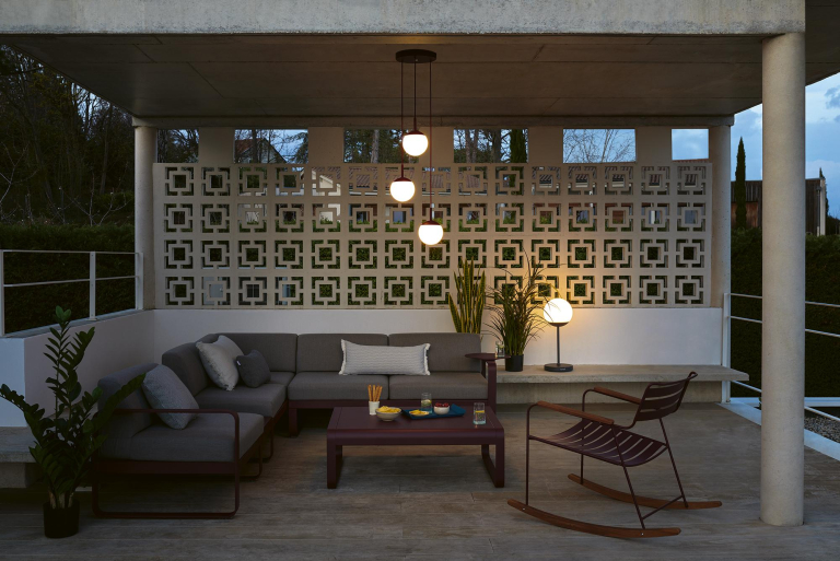 Fermob MOOON! cluster 3 hanglamp LED Ø15 cactus