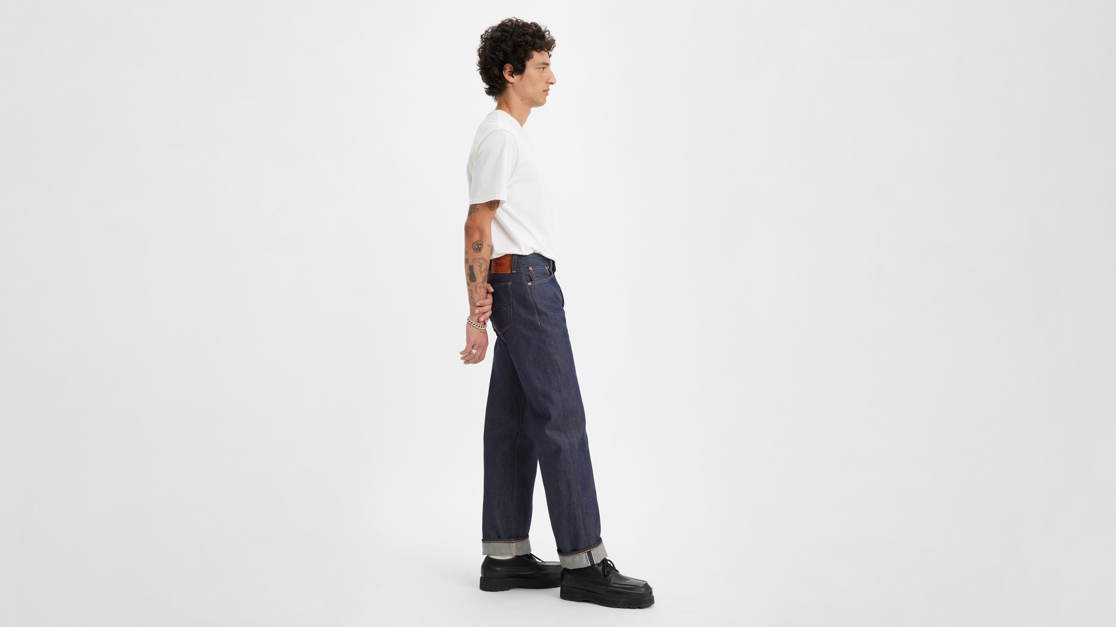 Jean 501® 1937 Levi's® Vintage Clothing - Dark Indigo Organic 1937 - Bleu