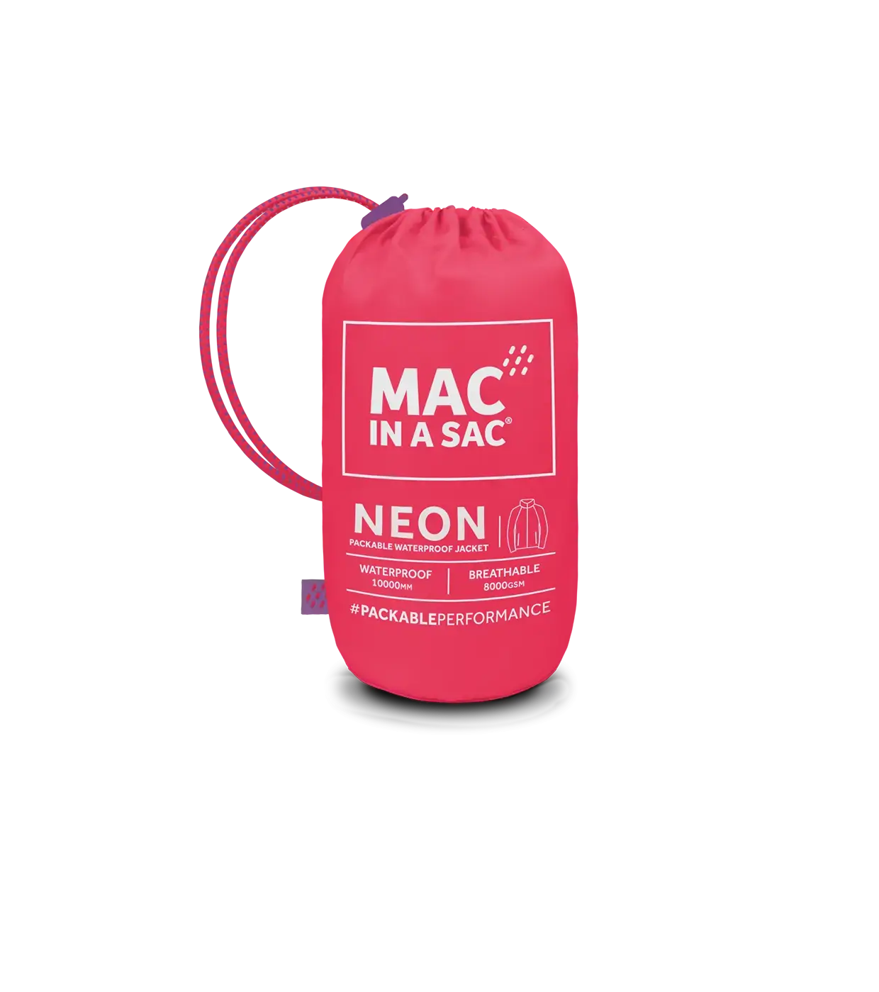 Mac in a Sac Origin 2 Regenjas Neon Roze