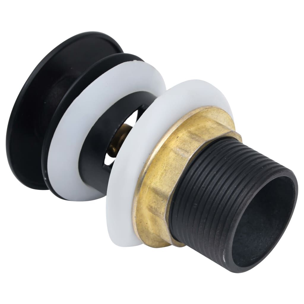 vidaXL Klik-Klak overloopstopper, zwart, 6,4x6,4x9,1 cm