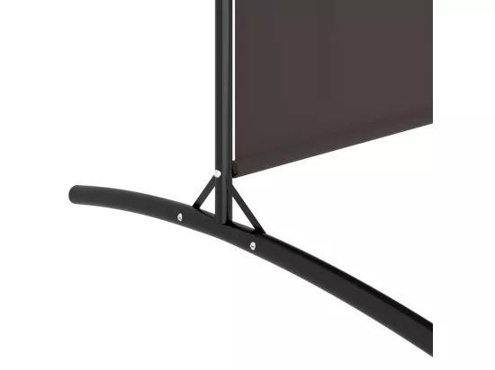Cloison de séparation 6 panneaux Marron 520x180 cm Tissu
