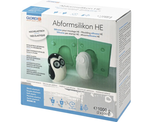 Hoogelastische afdruksilicone 2x 500 g