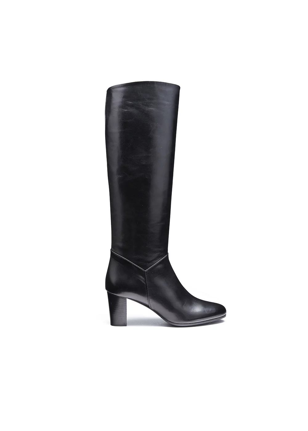 BOTTE GUILAINE CUIR NOIR