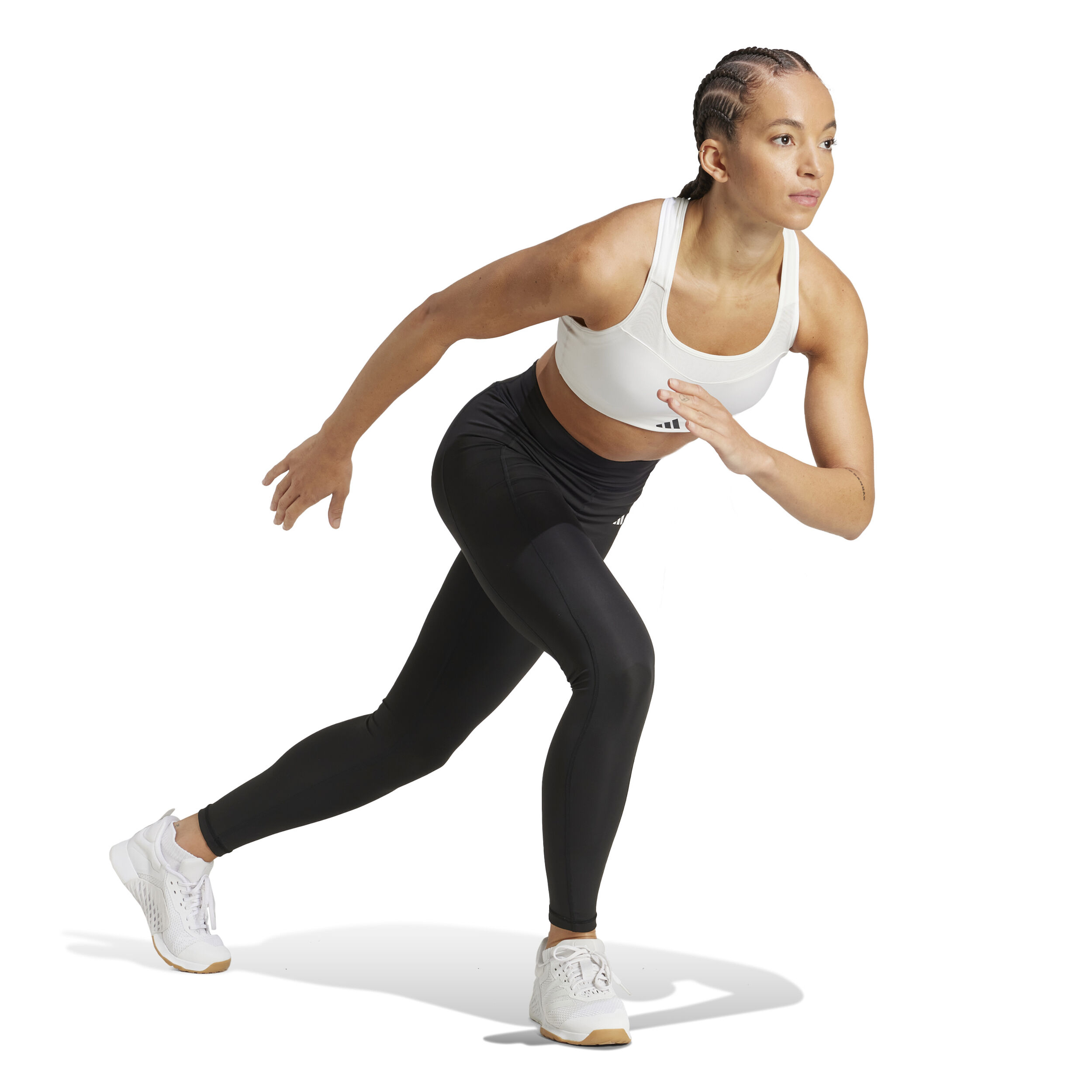 adidas Impact Training High Support Soutien-gorge Sport Femmes - Blanc