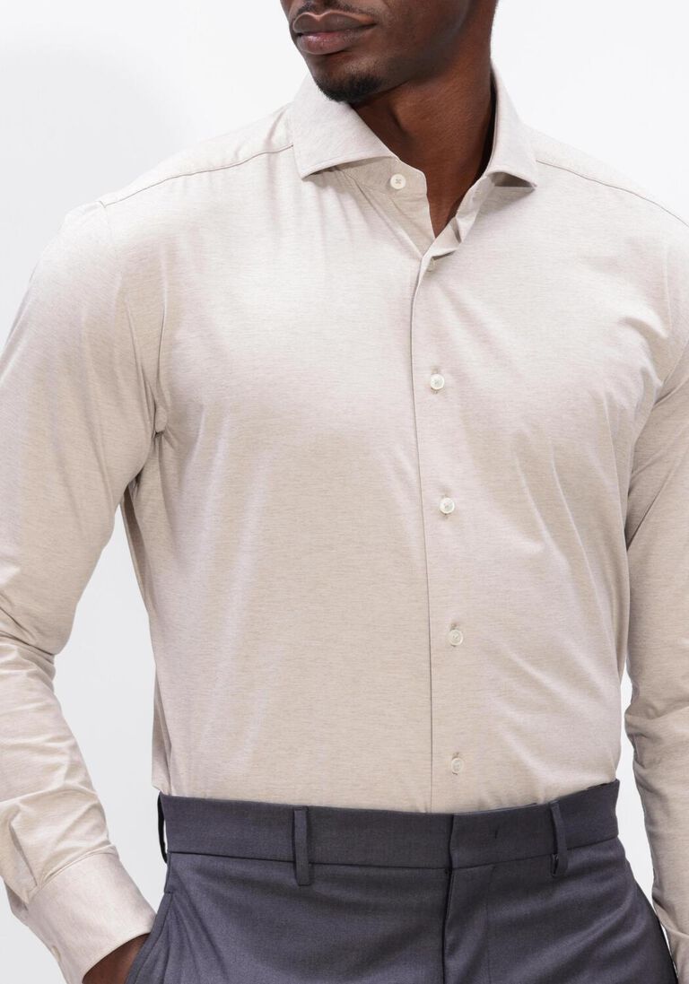 beige xacus overhemden active shirt 520ml