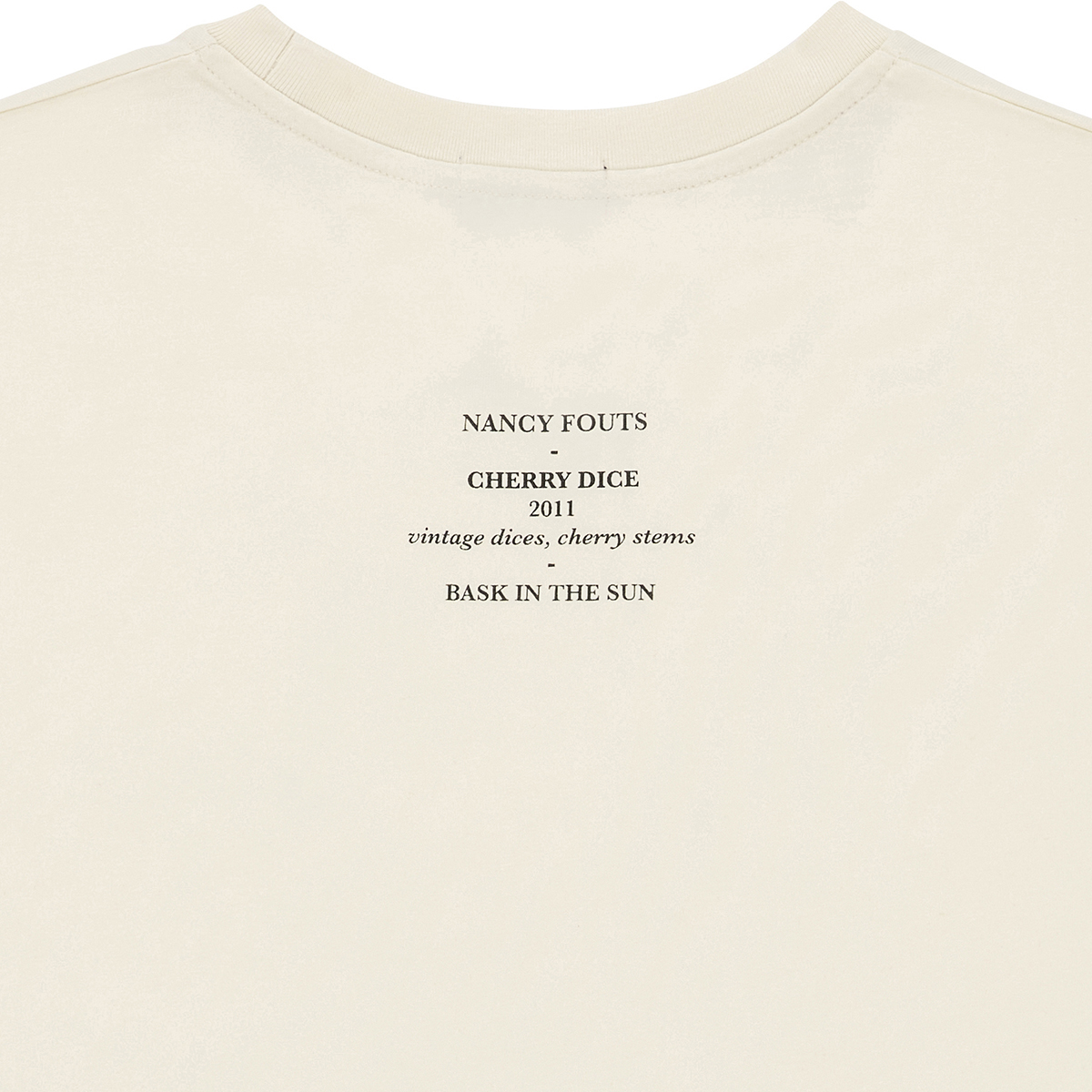 Bask In The Sun Dices Tee Natural