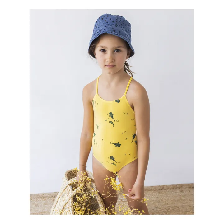 Búho Maillot de Bain 1 Pièce Coton Bio Ocean | Jaune