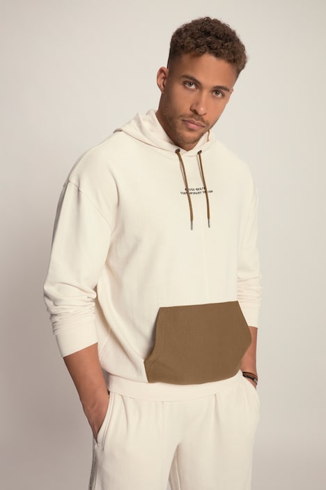 STHUGE Hoodie, oversized, Kapuze, farbige Kängurutasche, bis 8 XL