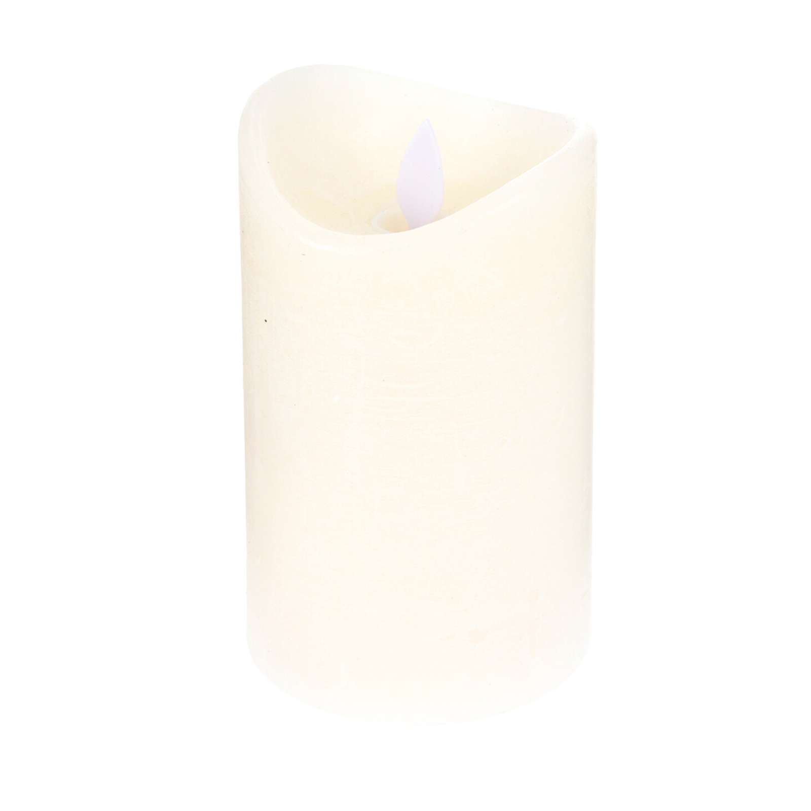 LED-Kerze - creme - mit Flackereffekt - 12 cm