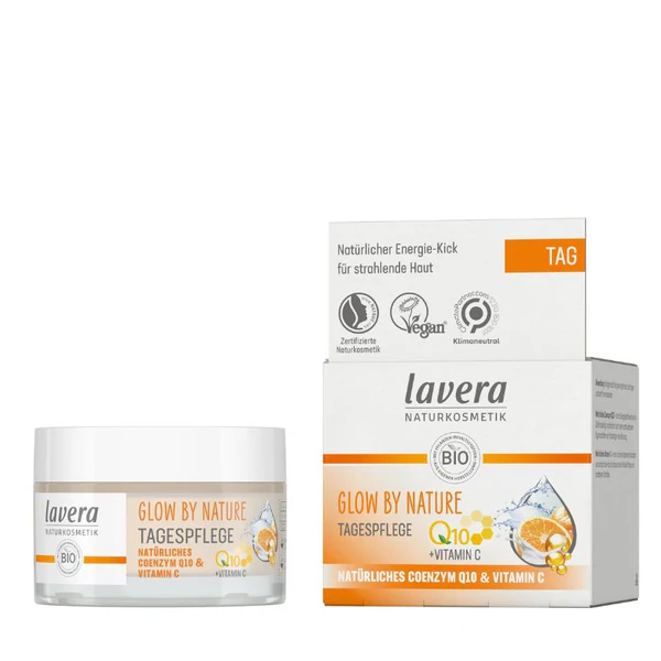Lavera Soin de jour Q10 + Vitamine C - Glow By Nature 50ml