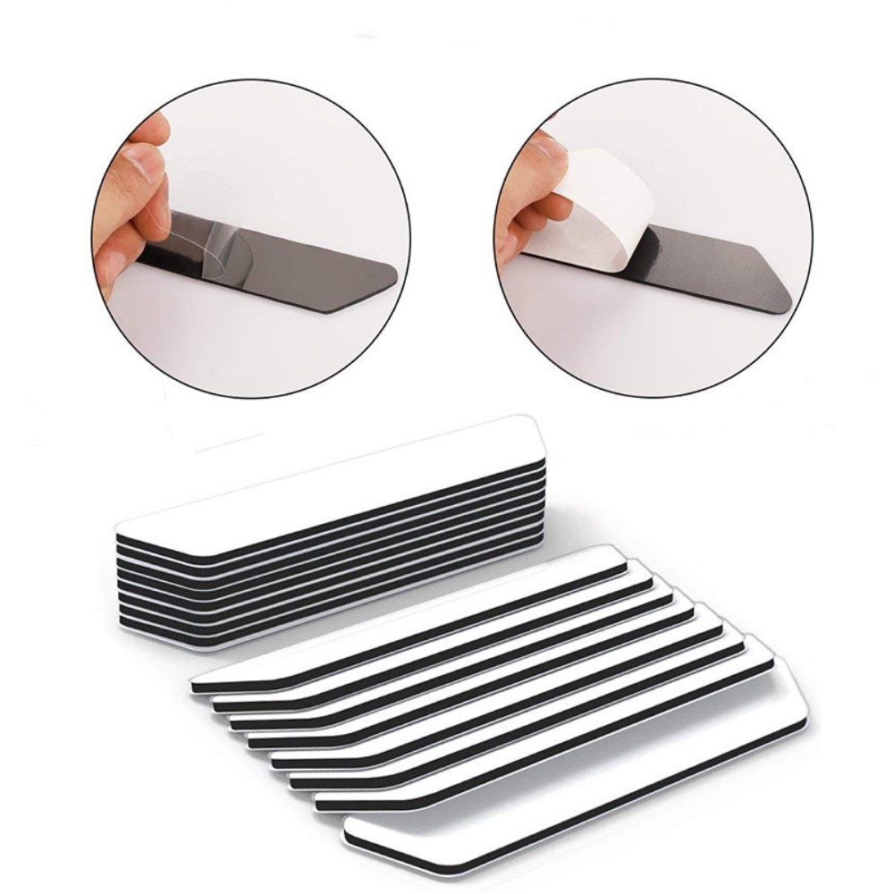 (8er Set) Anti-Rutsch Silikon Pad für Fussmatte / Teppich / Kissen - Schwarz
