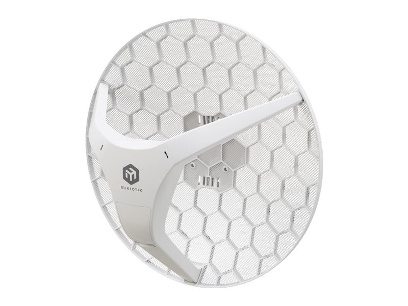 MikroTik WLAN-Bridge LHG 5 ax XL Sie brauchen mehr Reichweite? Entscheiden Sie sich für das XL-Modell mit einer extra grossen 27-dBi-Antenne, die unter idealen Bedingungen stabile Punkt-zu-Punkt-Verbindungen von bis zu 30 km ermöglicht.