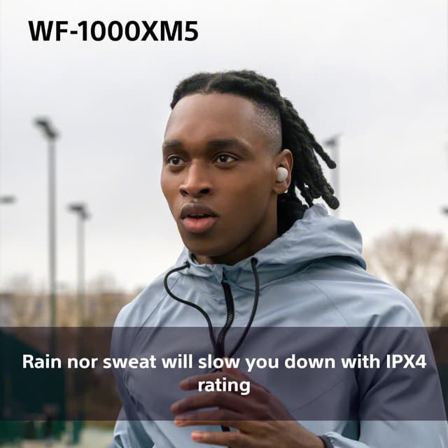 Sony WF-1000XM5 True Wireless in-ear høretelefoner (sølv)