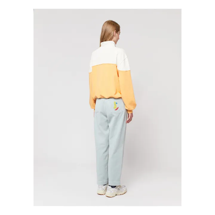 Bobo Choses Sweat Zippé Color Block Coton Bio - Collection Femme  | Orange