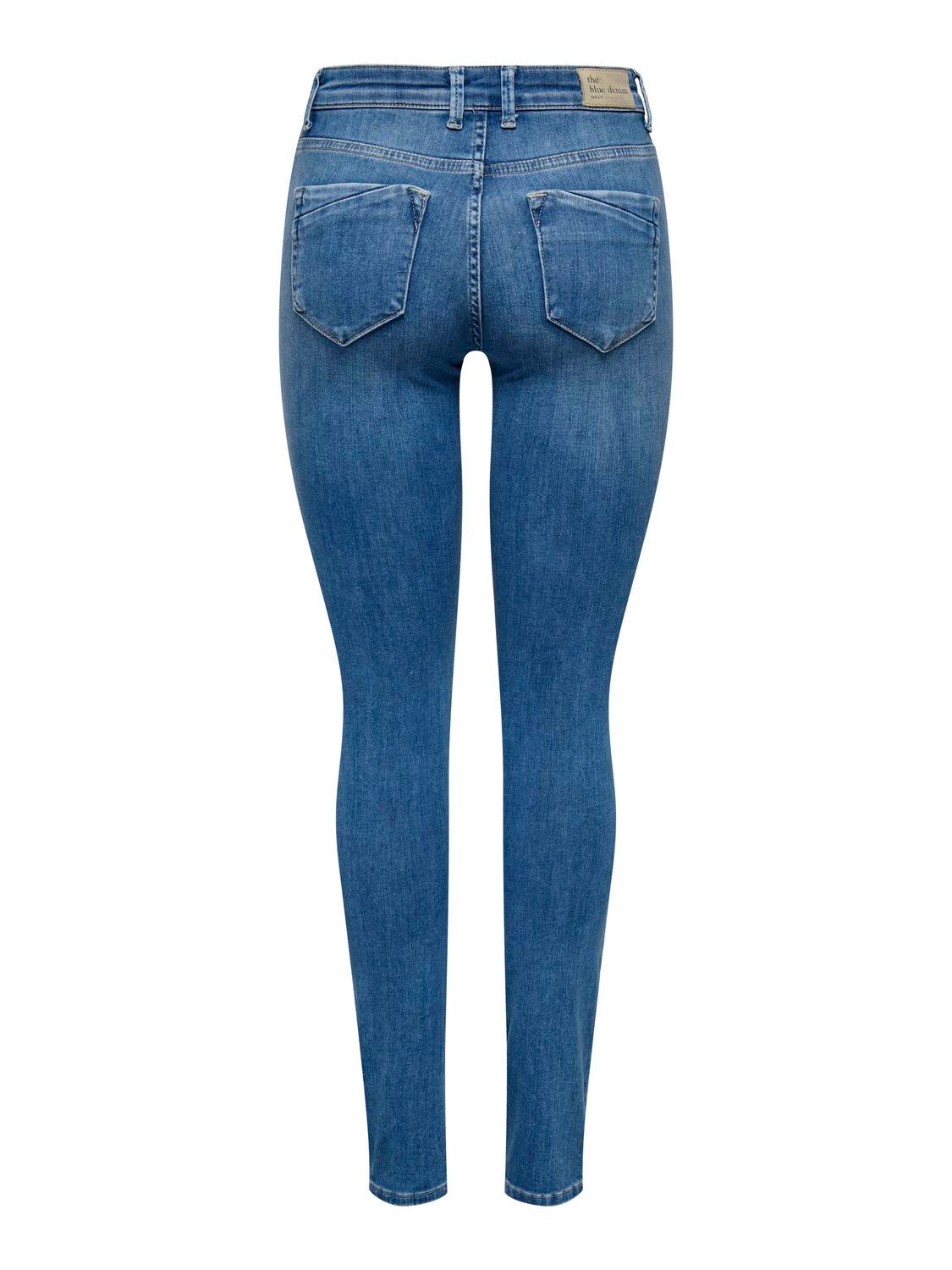 ONLBLUSH Mittlere Taille Skinny Fit Jeans Medium Blue Denim