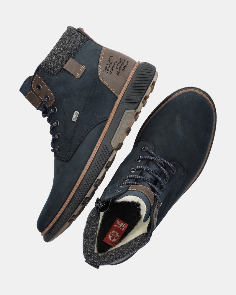 Rieker Veterboots  - blauw