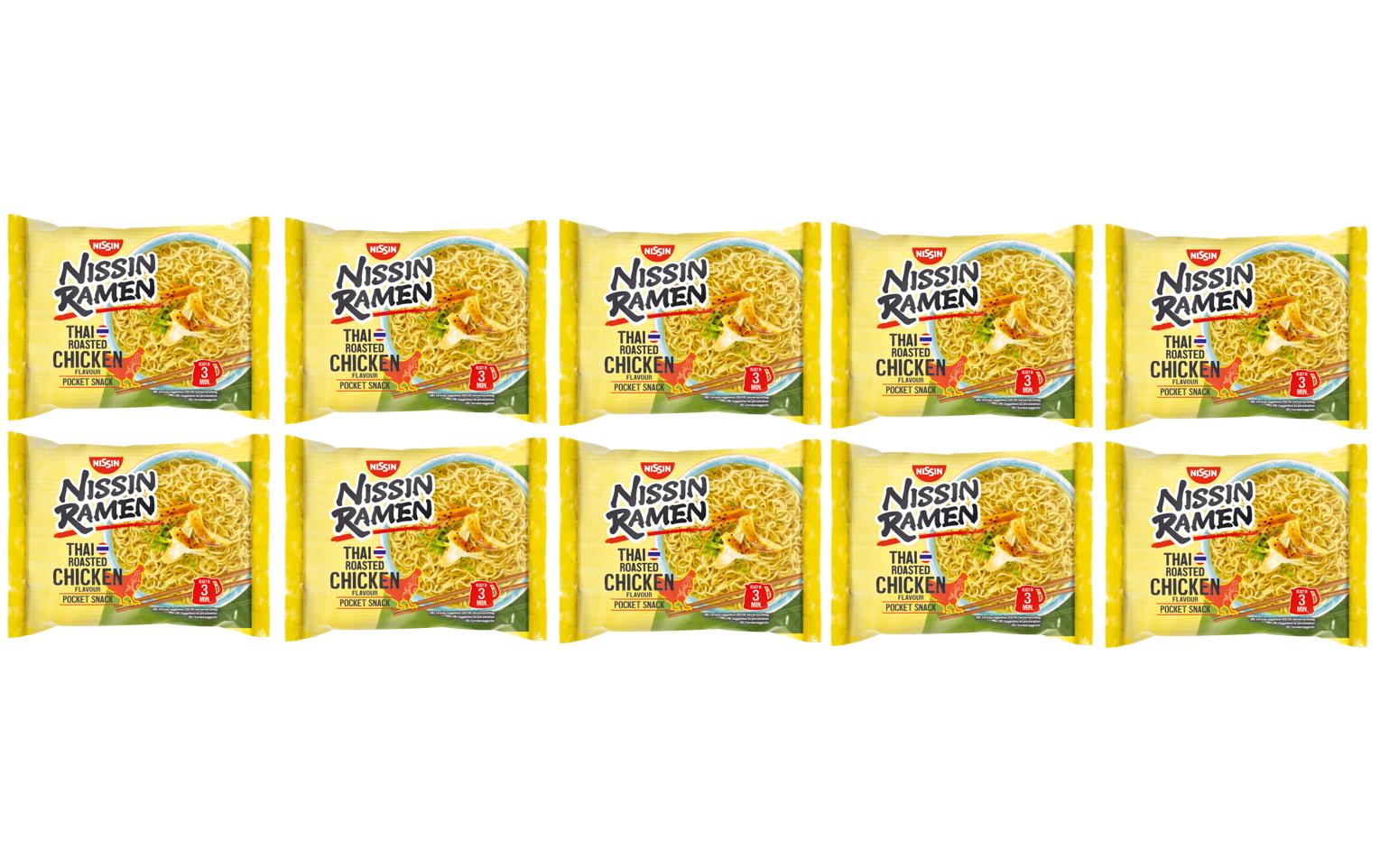 Ramen Thai Chicken 10 x 65 gInstant Nudelgericht mit Pouletgeschmack