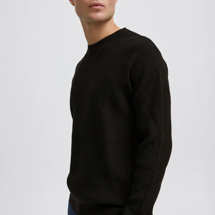 Solid Hami Knit Sweater Heren