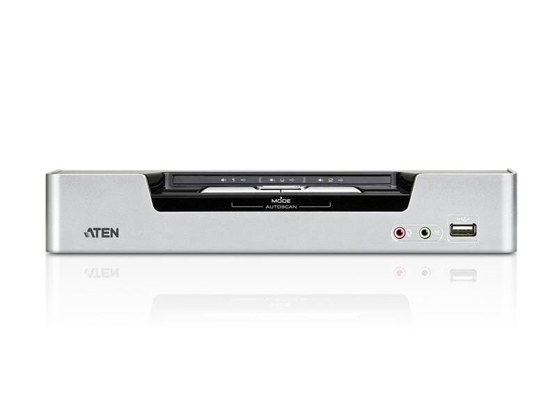 Aten KVM Switch CS1642A KVM-Switch für zwei DVI-Monitore