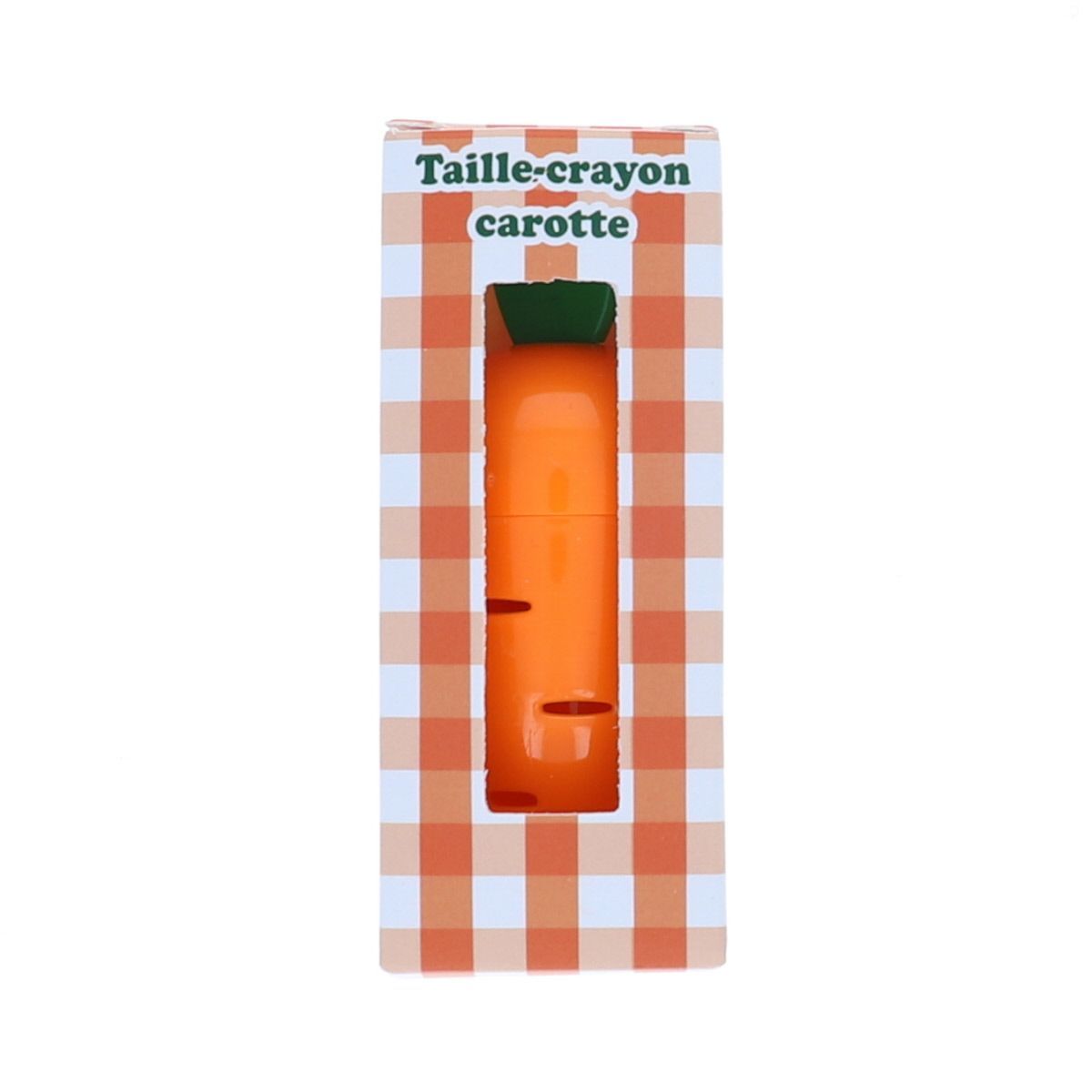 Taille-crayon carotte orange Mercredi et Patati