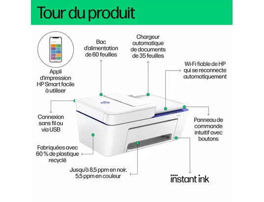 HP - Imprimante multifonction jet d'encre Deskjet 4230E