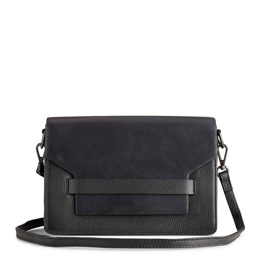 Markberg Arabella Grain Mix Crossbody Taske, Black