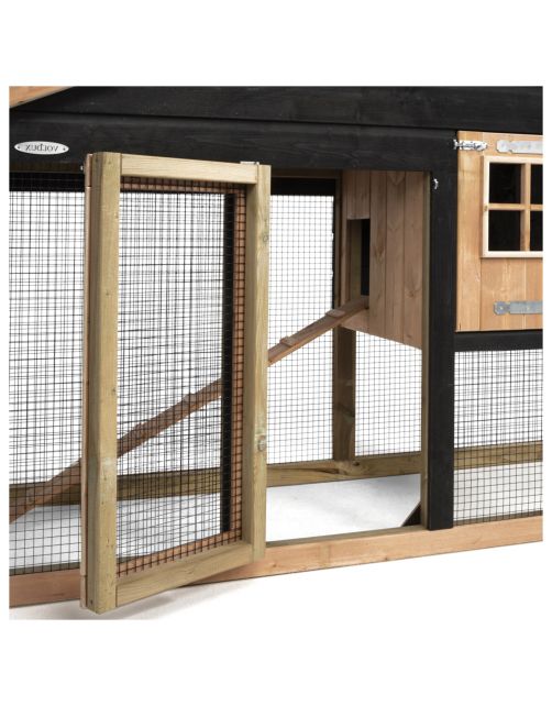 Voldux Dierenverblijf Remco Rechts - Dierenverblijf - 300x90x160 cm Zwart