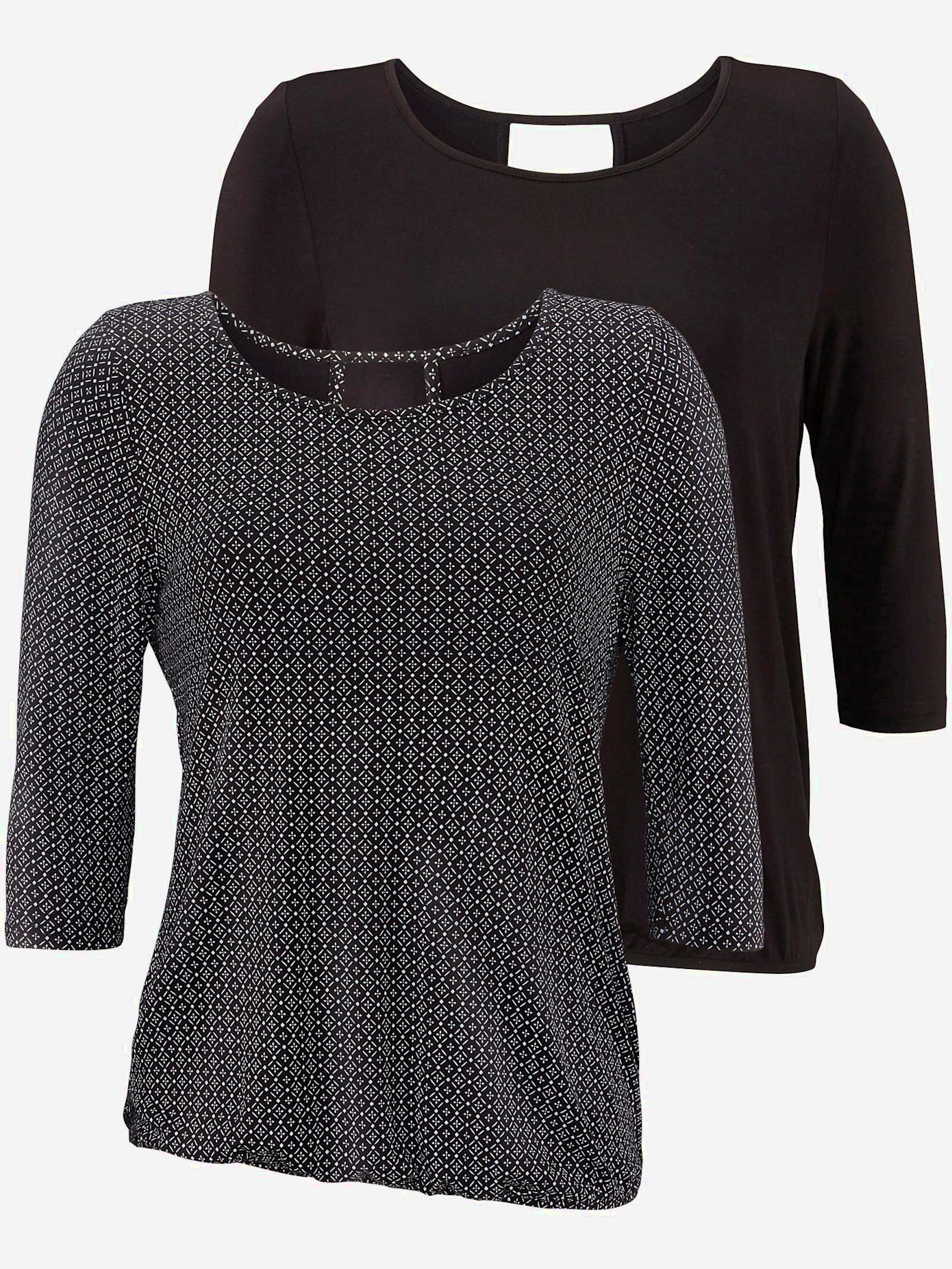 T-shirt à manches 3/4 lot de 2 t-shirts lascana