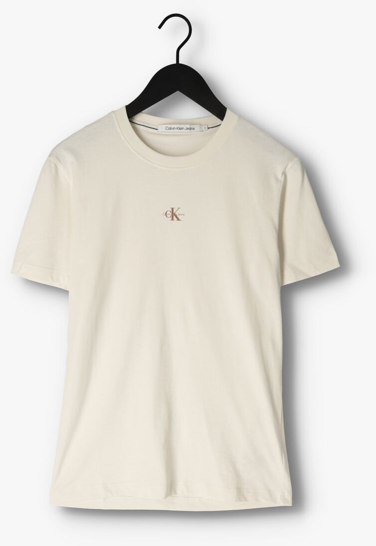 CALVIN KLEIN gebroken wit calvin klein t-shirt micro monologo tee