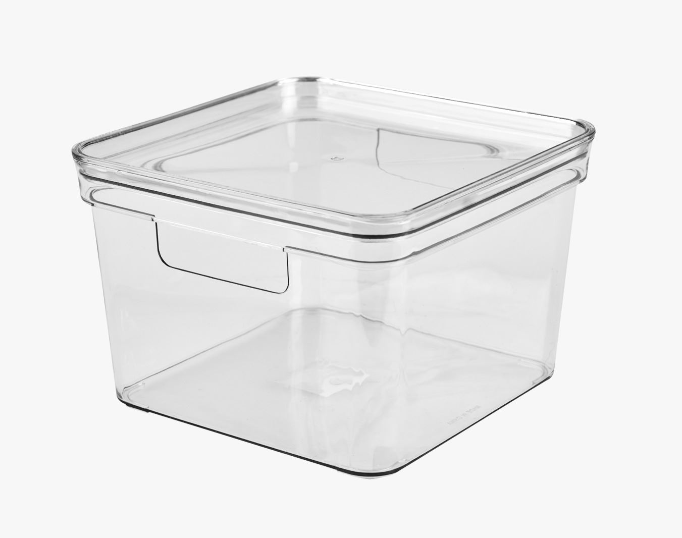 Oppbevaringsboks transparent - 25x25x15,5 cm