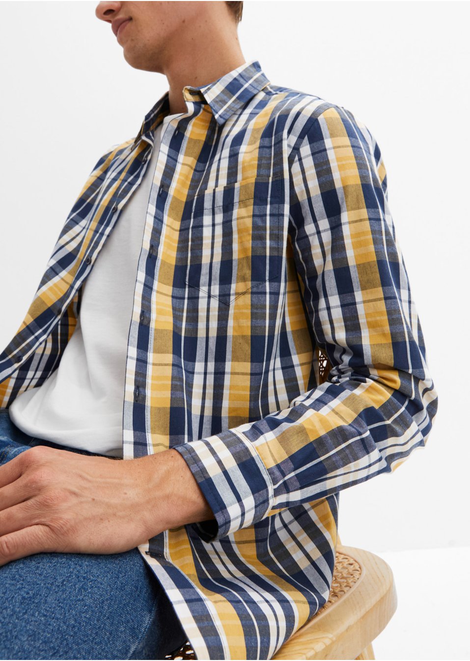 Chemise manches longues coupe confort