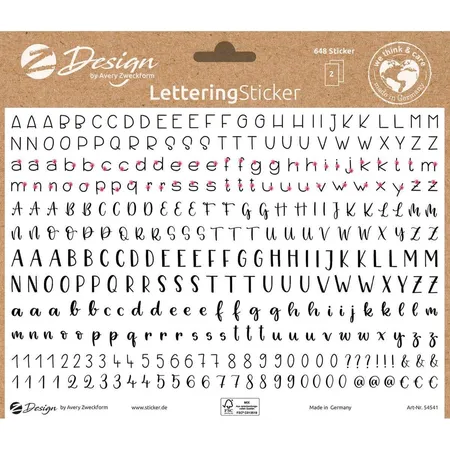 Avery Zweckform Z-Design - LETTERING Sticker 