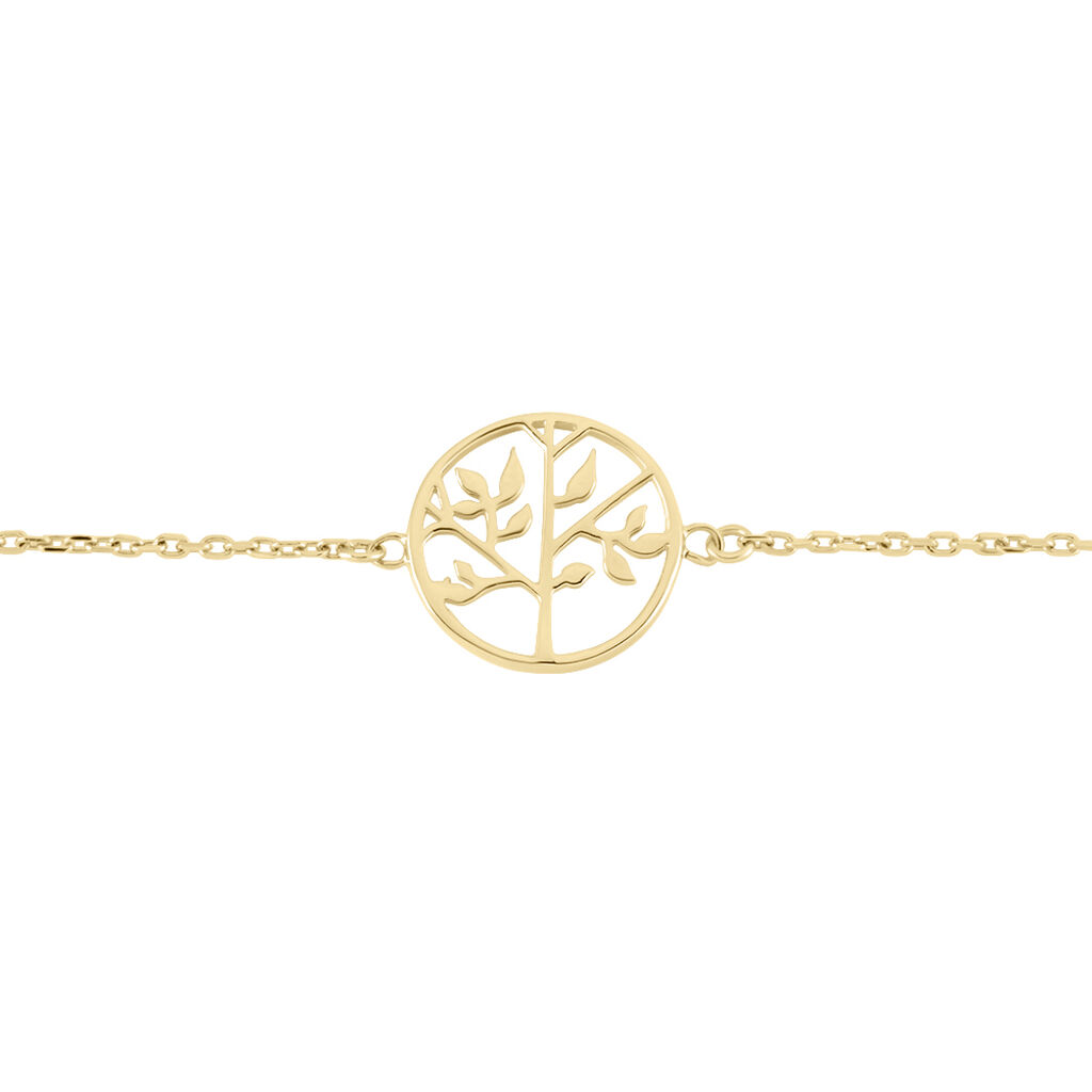 Bracelet Plaque Or Jaune Galvina