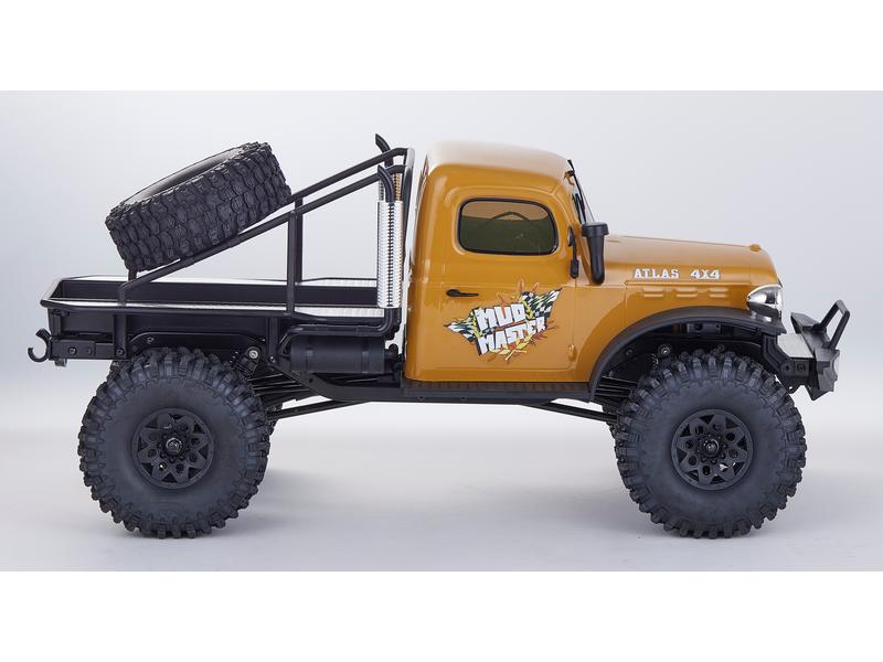 RocHobby Scale Crawler Atlas Mud Master 4WD Gelb, ARTR, 1:1 Rock Crawler mit tiefem Schwerpunkt