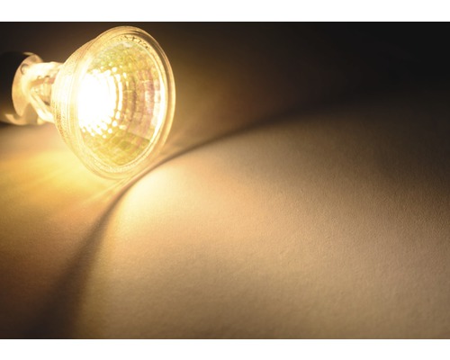 LED reflectorlamp dimbaar MR11 GU4/1,5W 90 lm 2700K warm wit COB spot helder/zilver