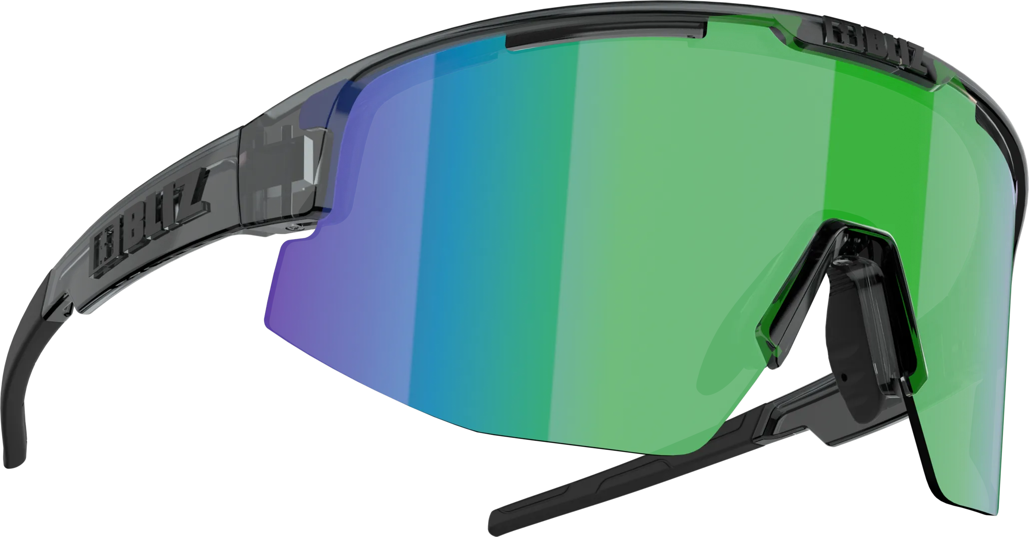 Bliz Matrix Crystal Black/Brown with Green Multi