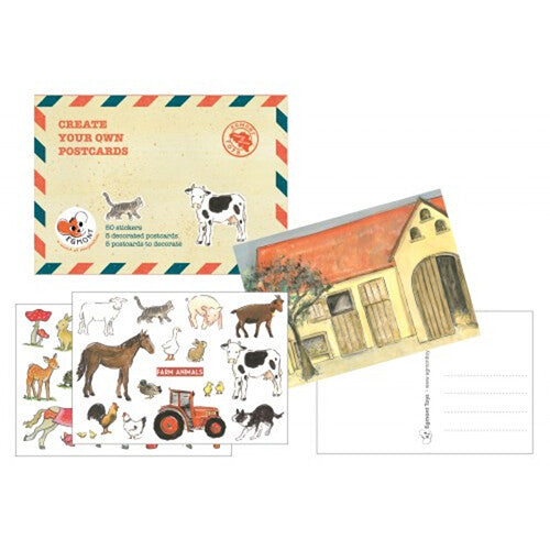 Egmont toys knutselset postkaarten met stickers
