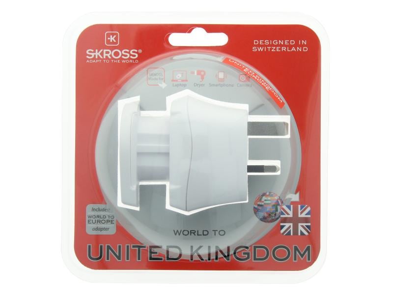 SKROSS Reiseadapter Combo World – UK 2 in 1 Lösung