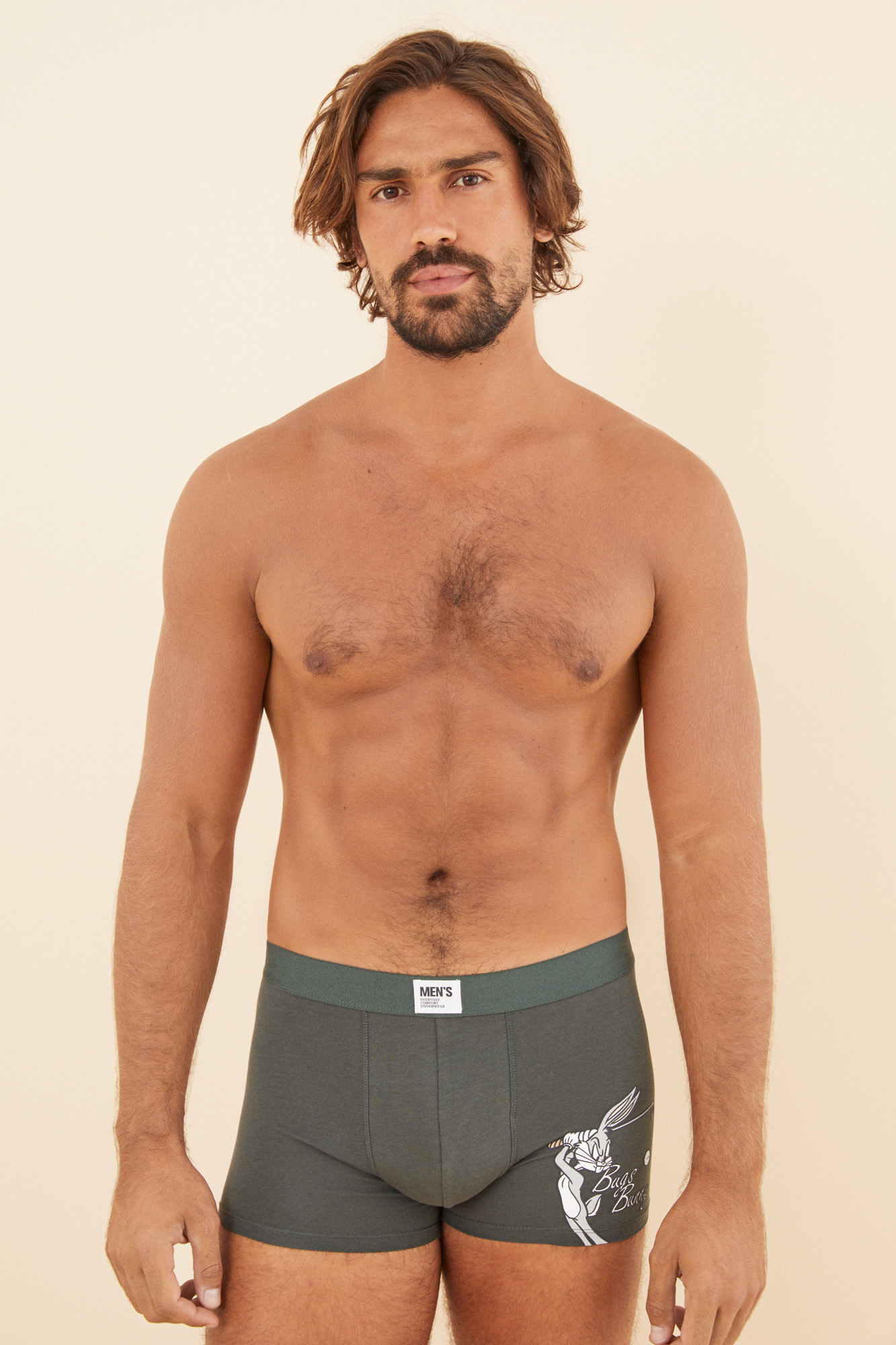 Pacote com 2 cuecas boxer de algodão do Pernalonga