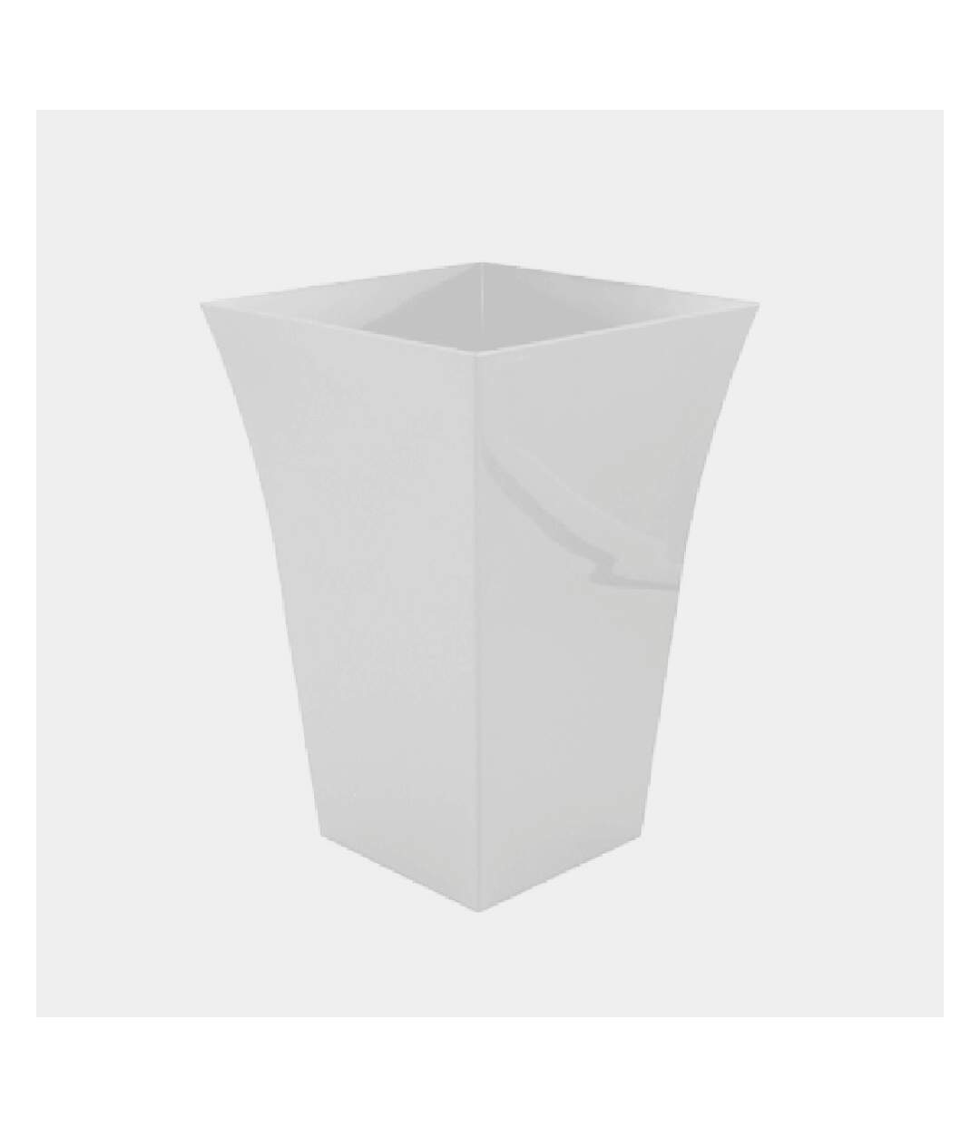 Milano - Jardinière carrée (Blanc) (Taille unique) - UTST6173