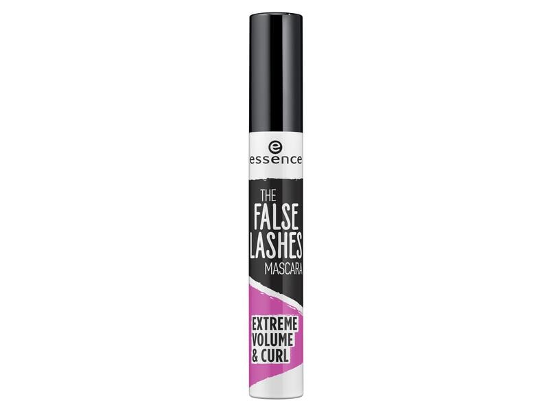 essence Mascara The False Lashes Extreme Volume & Curl 01 S Vegane Wimperntusche für lange und voluminöse Wimpern