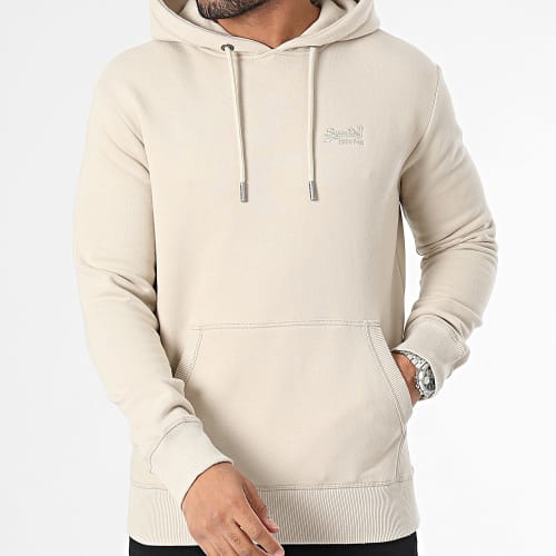 Sweat Capuche Essential Logo Beige