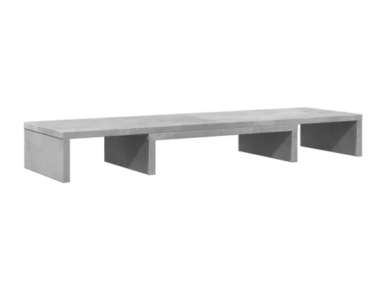 Support de moniteur élévateur réglable gris béton