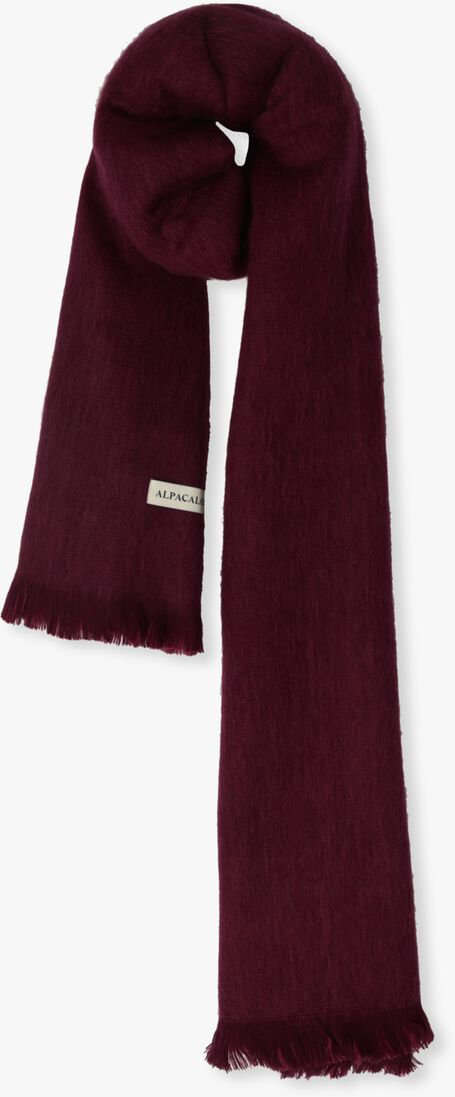 ALPACA LOCA rode alpaca loca sjaal double scarf