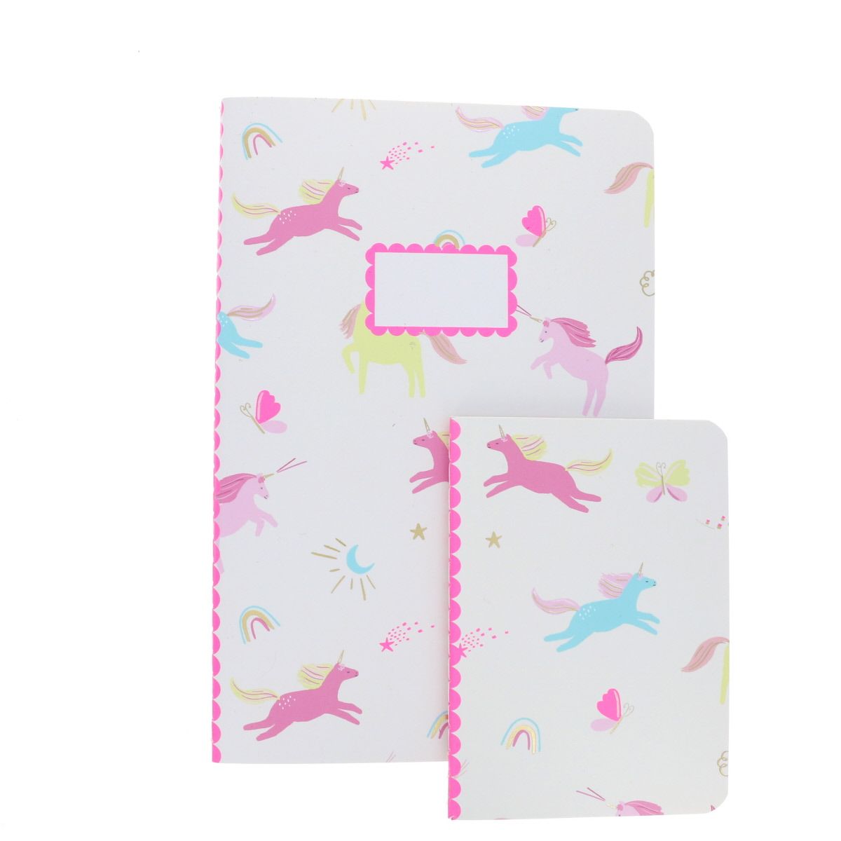 Cahier motifs licornes Mercredi et Patati
