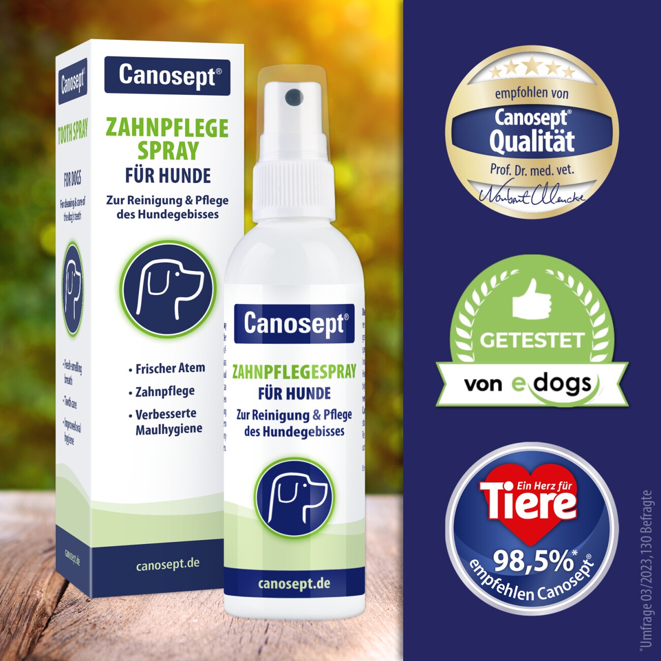 Canosept Zahnpflege Spray für Hunde 100 ml