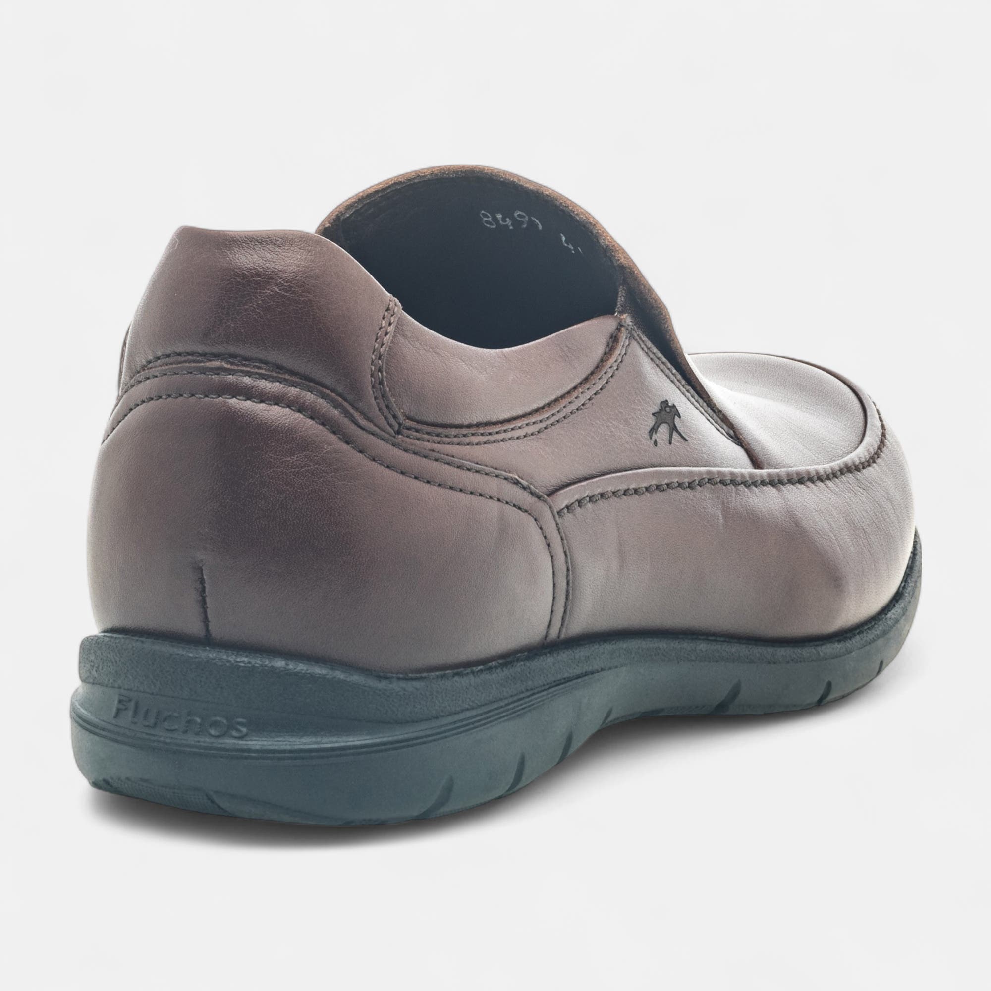 Mocassins pieds sensibles Homme en cuir marron